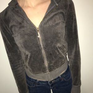 Juicy Couture velour zip up jacket